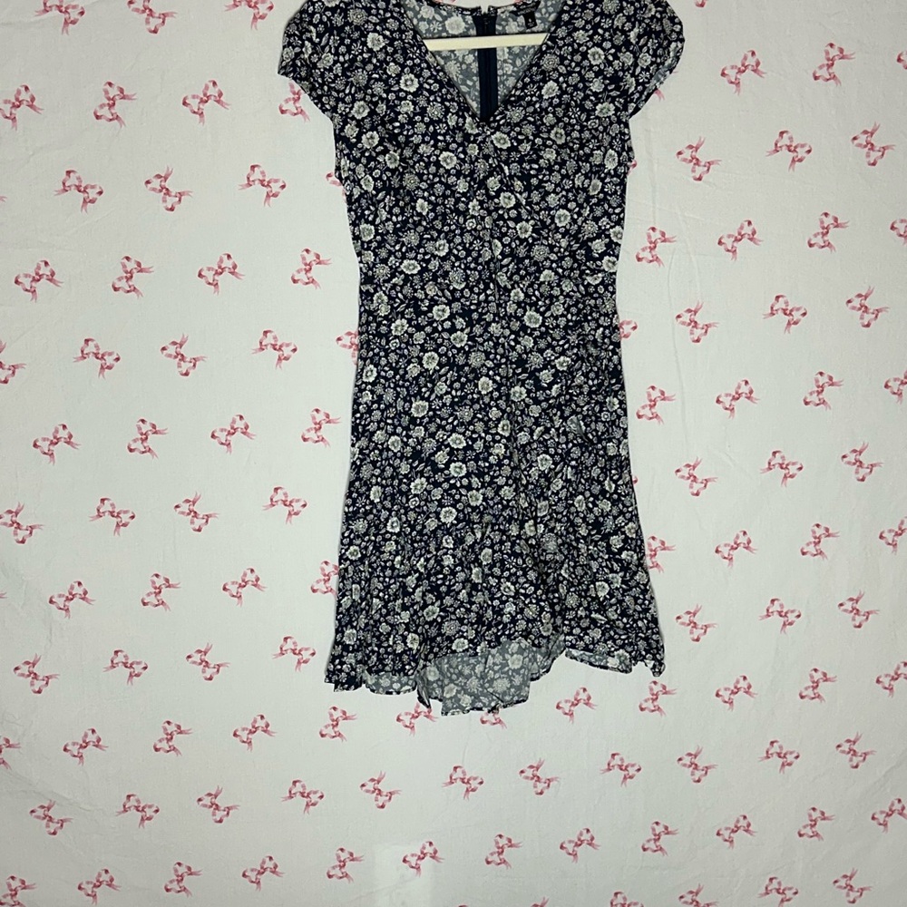 J. Crew Black and White Floral Dress